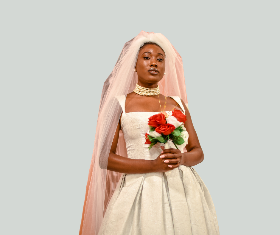 Beautiful pleated Ball Gown Wedding Dress from the Vee's Couture 'Serenity' Collection